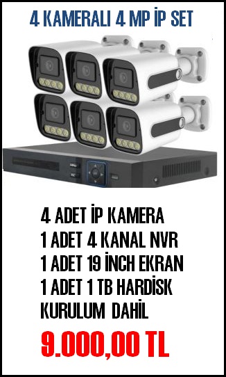 4 KAMERALI İP SET